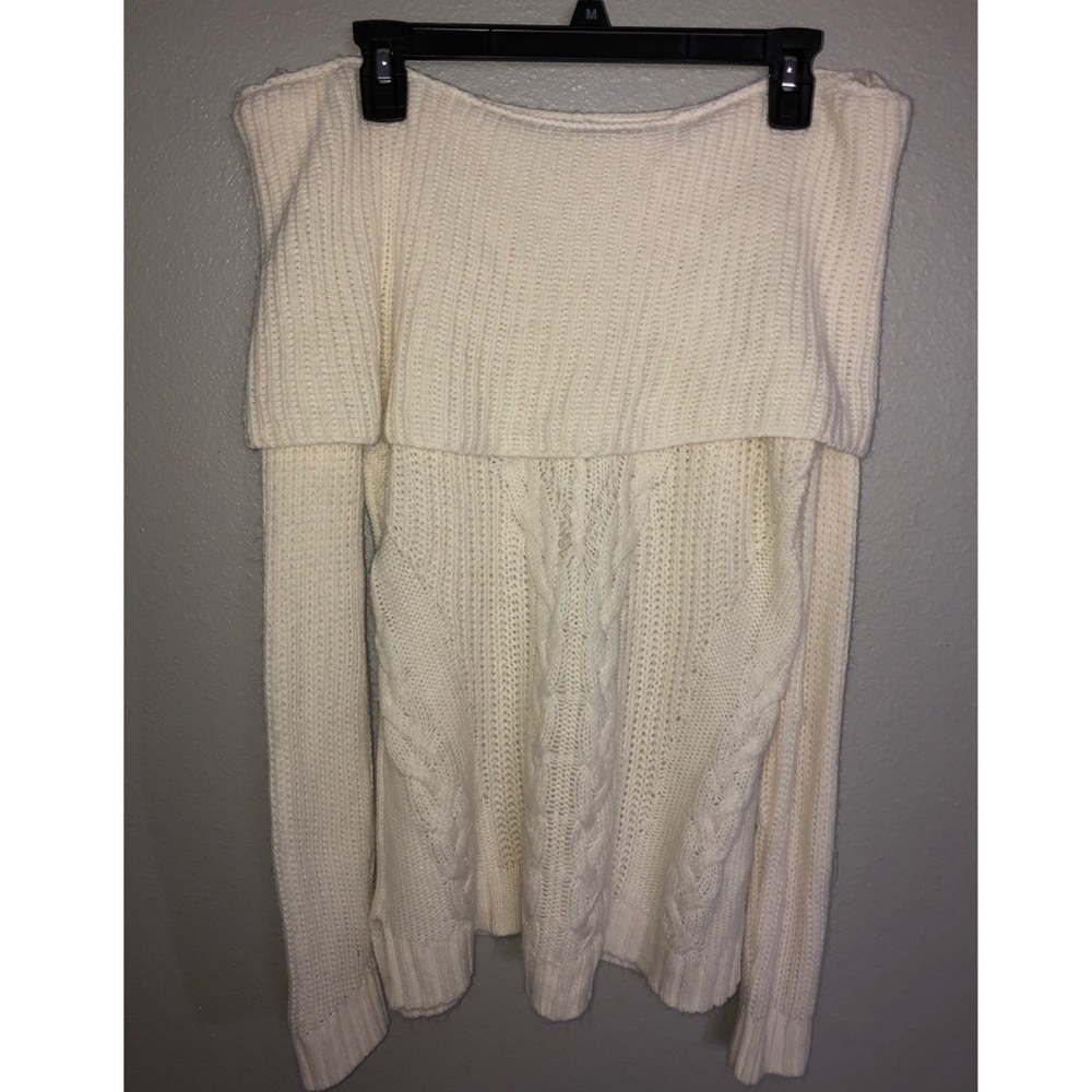 Off the shoulder sweater